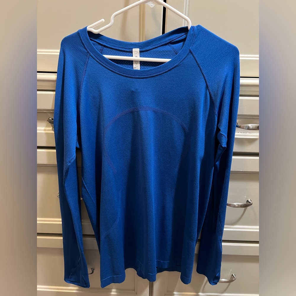 lululemon athletica Long Sleeve Performance Top in Blue